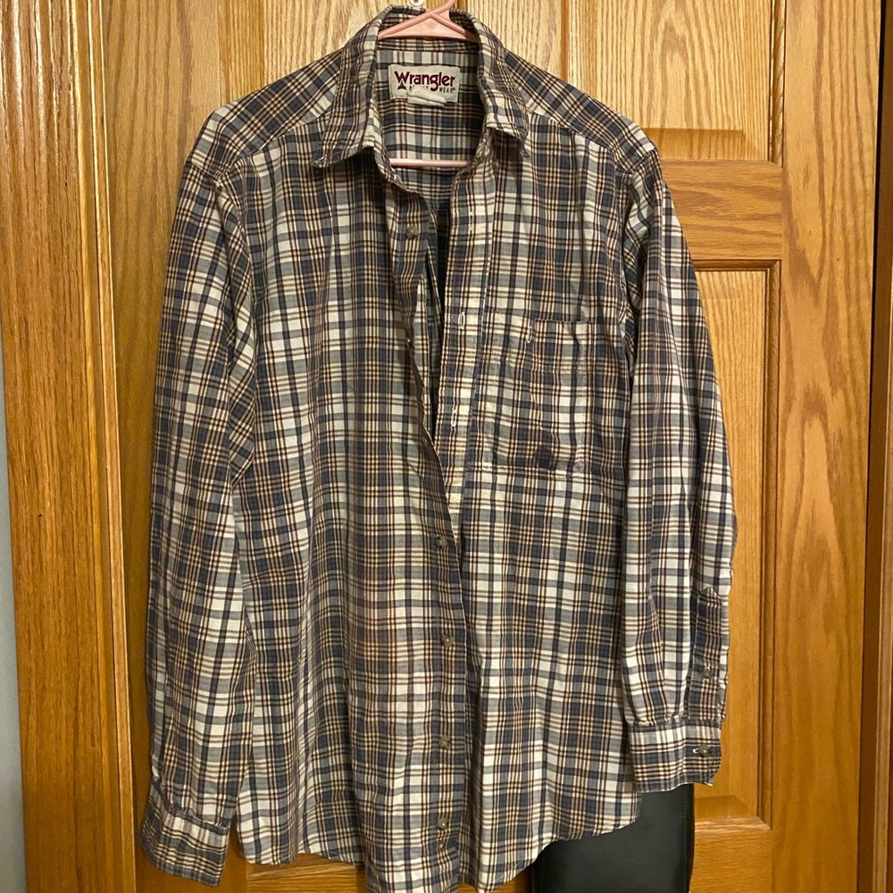 wrangler oversized flannel